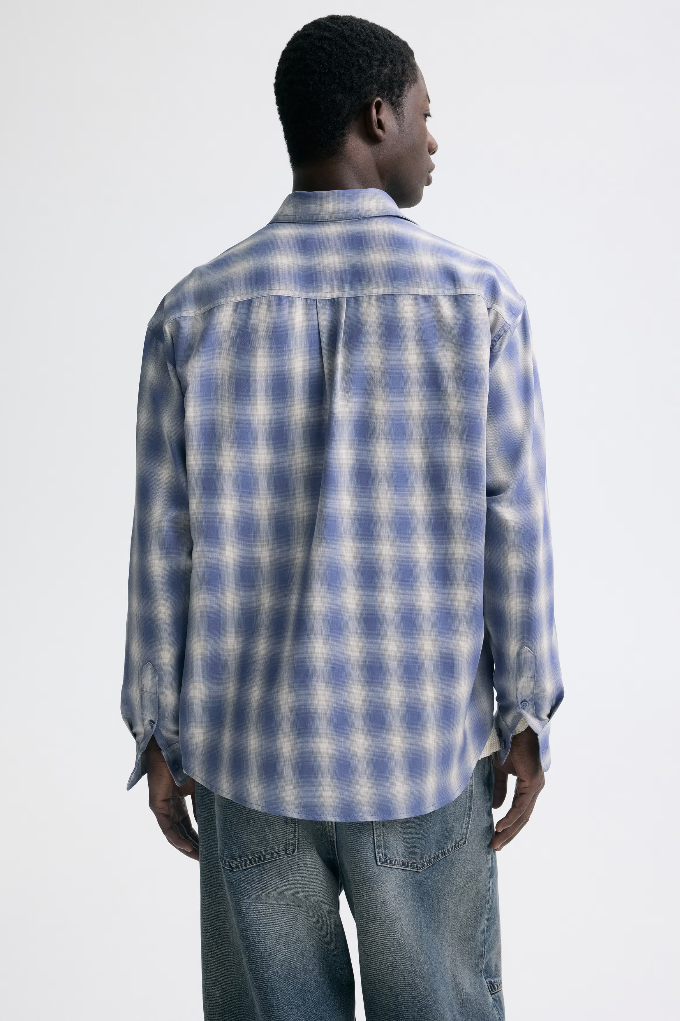 H&M Blue Chequerd Shirt 2